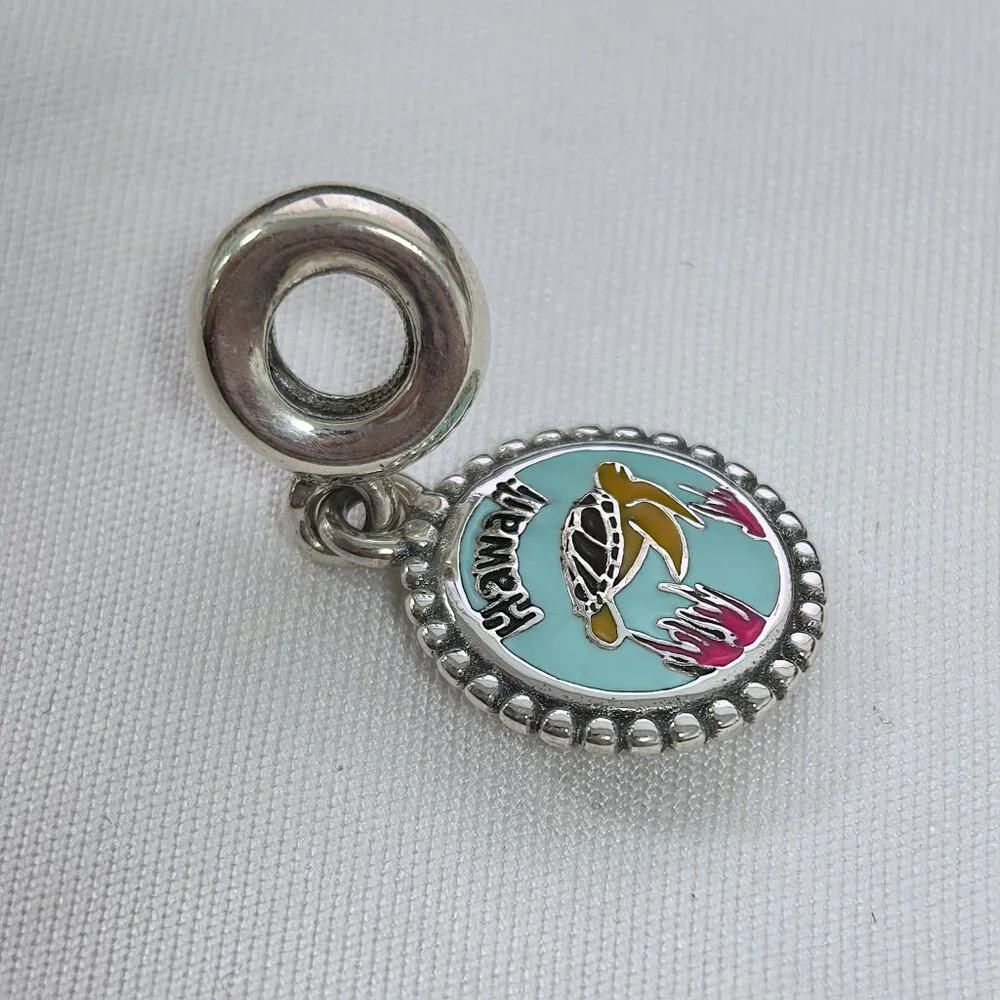 Pandora Hawaii Exclusive Charm Pendant, S925 Silver Jewelry - Picture 3 of 4